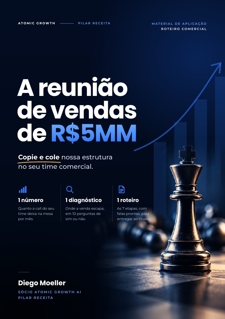 Capa do material A reunião de vendas de R$5MM